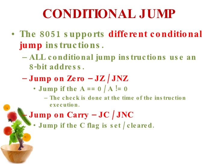 jump instruction in 8051