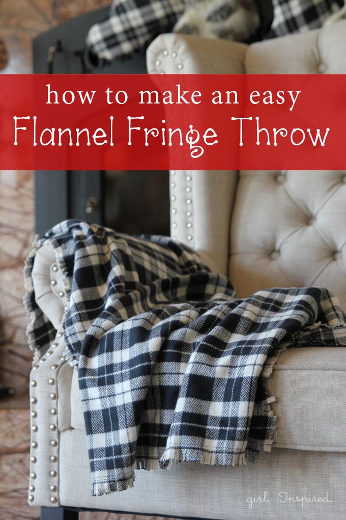 fleece fringed blanket instructions