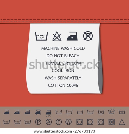 washing instruction symbols canada
