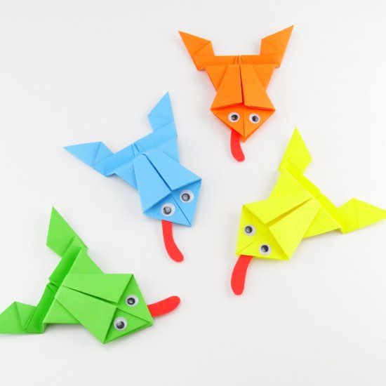 origami jumping frog instructions printable