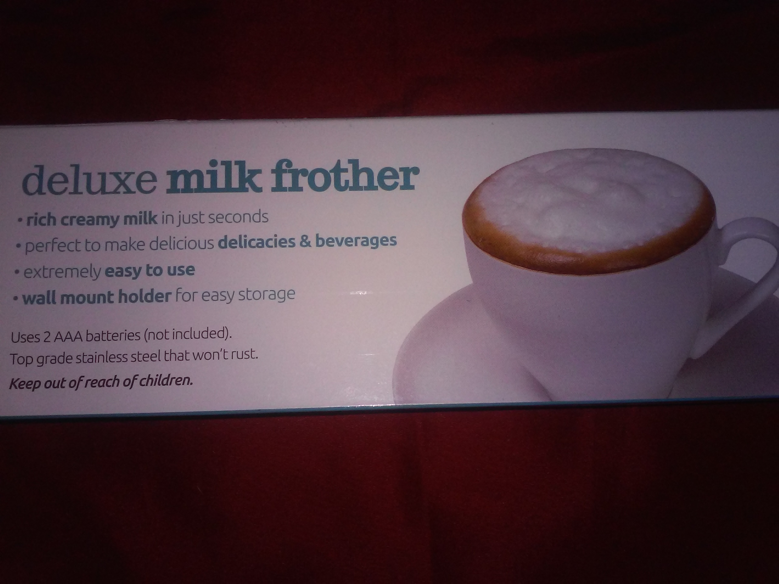 starbucks milk frother instructions