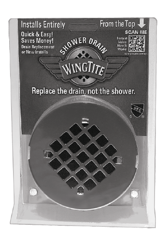 wingtite shower drain instructions