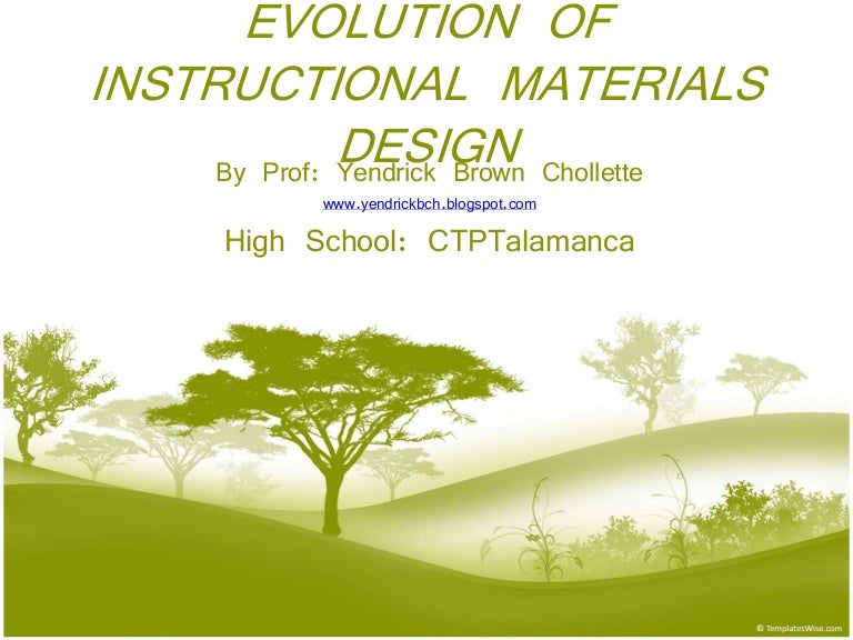 evolution of instructional design