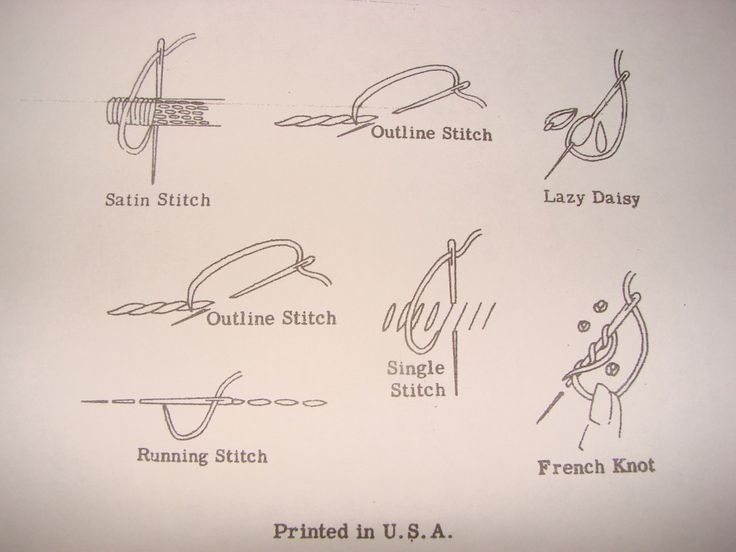 hand sewing techniques instructions